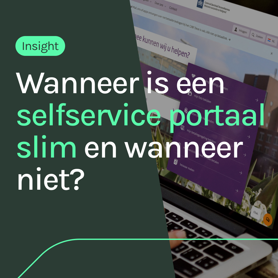 Lees meer over Insight selfservice portaal slim of niet