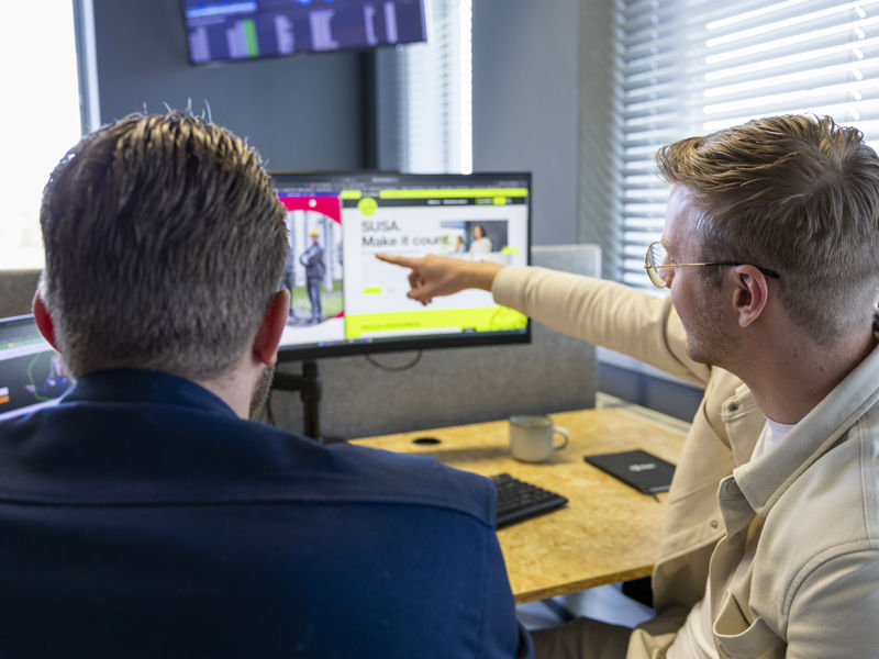 Umbraco website wordt op website getoond