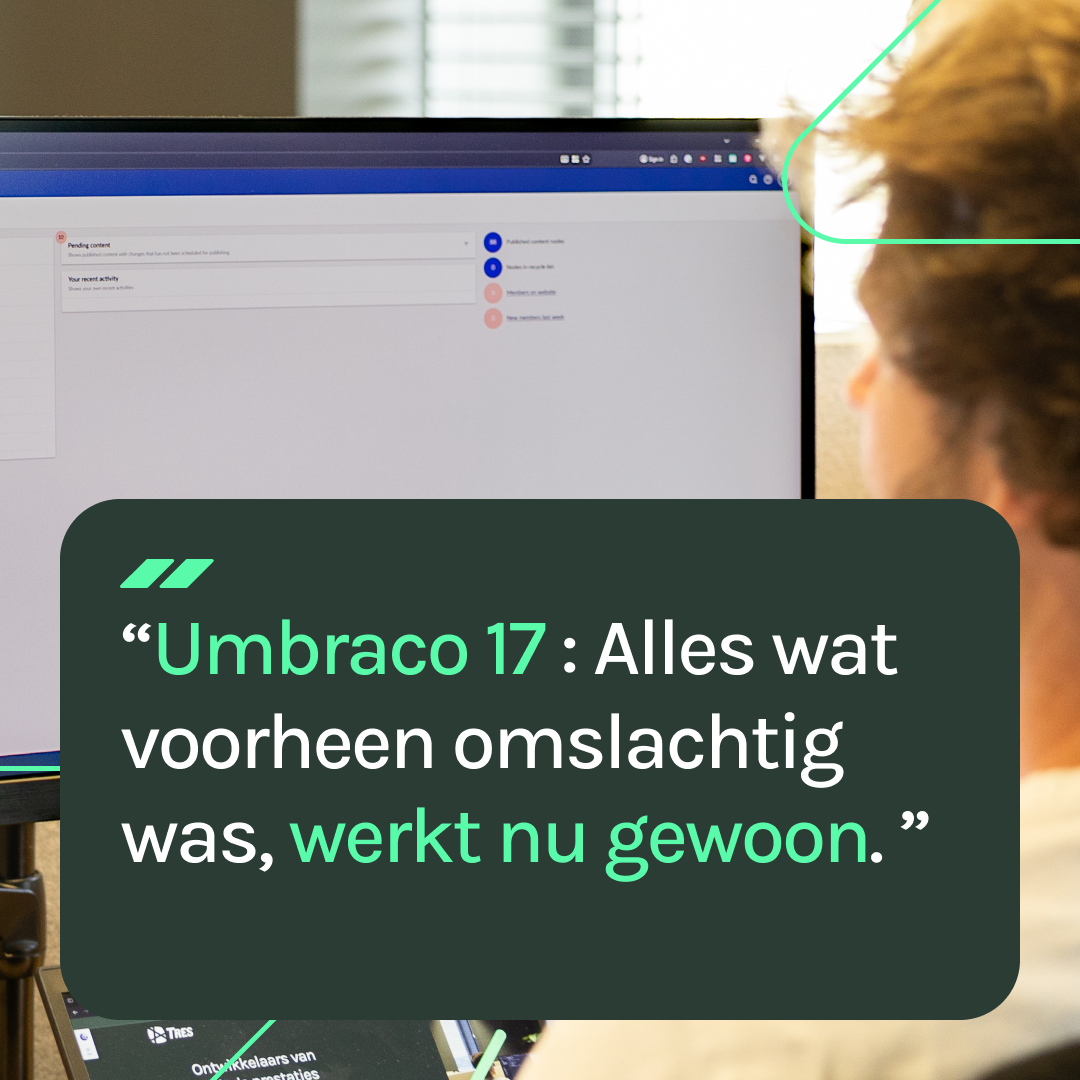 Lees meer over Eerste indruk Umbraco 17