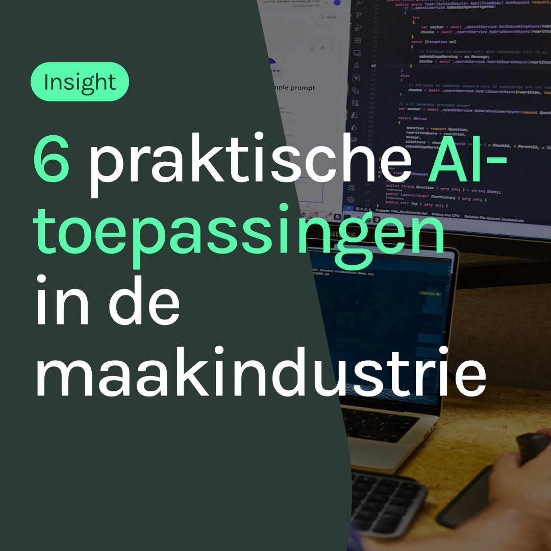Lees meer over AI-toepassingen maakindustrie