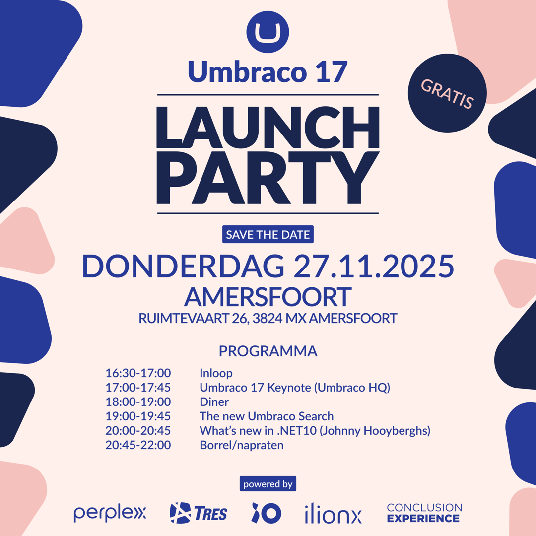 Lees meer over Umbraco 17 Launch Party