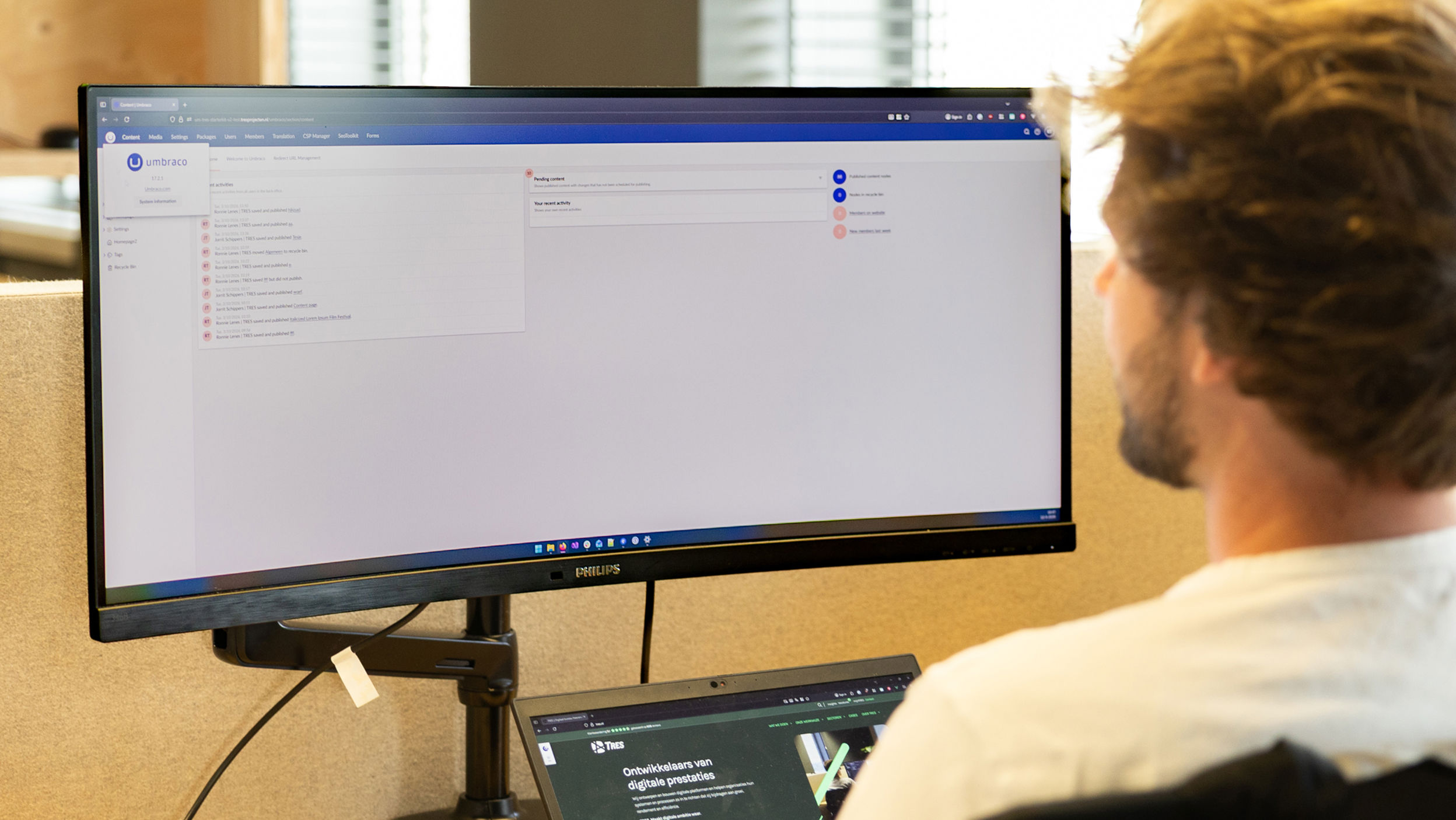 Umbraco specialist werkt in Umbraco 17